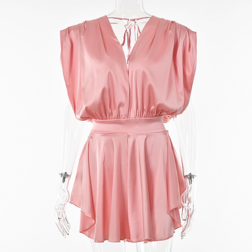 Pastel Pink Party Romper